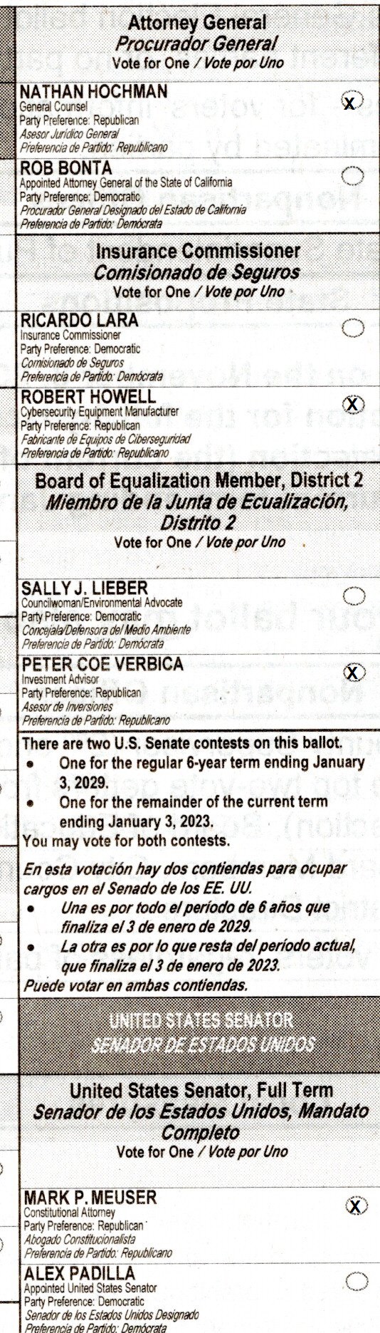2022 Ballot