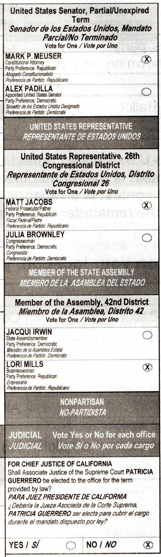 2022 Ballot